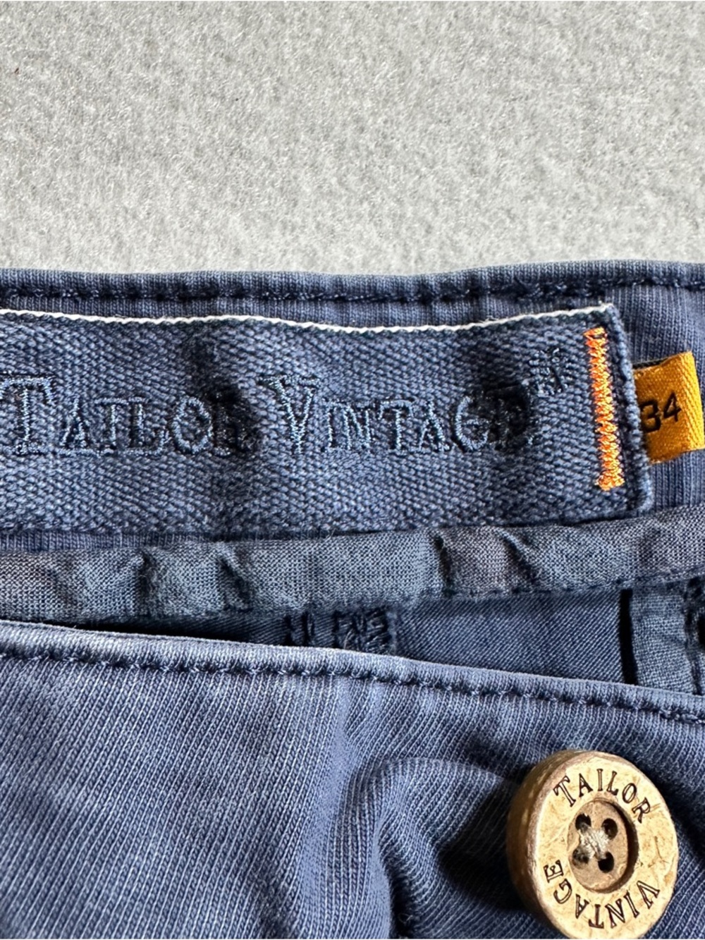 Tailor Vintage Connecticut Originals Greenwich Shorts Mens 34 Navy 9” Inseam - Picture 7 of 13